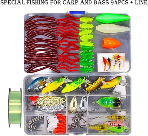 Fish Bait Set Simulated Freshwater sea Water Dry Flies Nymphs Fly Fishing Flies Kit - Image 2