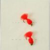 TIEMCO Fly Teltel #12 2 Coili  Hot Red Dry Flies Nymphs Fly Fishing Flies Kit
