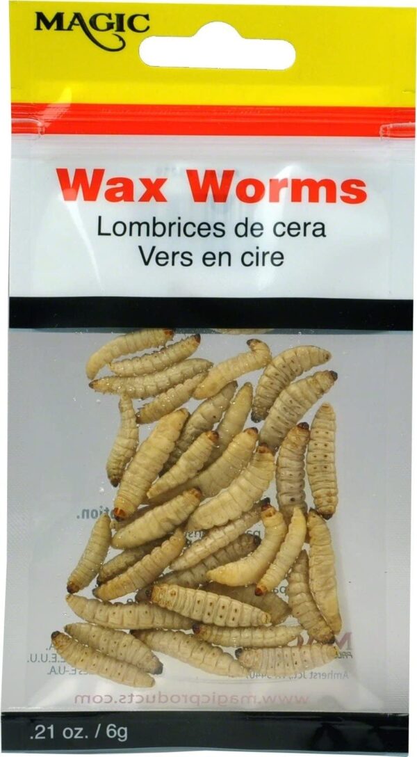Magic Bait MAG5239 Preserved Waxworm  35 Per  Fishing Artificial Bait Soft Plastic Lures