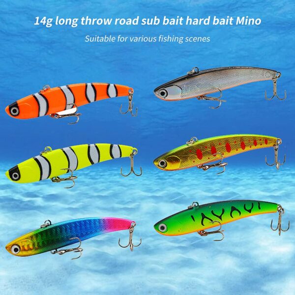 Fishing Lures 7.9cm/14g ABS Minnow Bait Hard  Fishing Artificial Bait Soft Plastic Lures - Image 2