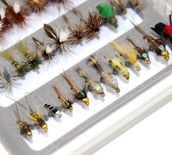 24/36/ 48 Assorted Trout Fly Fishing Flies K Dry Flies Nymphs Fly Fishing Flies Kit - Image 2
