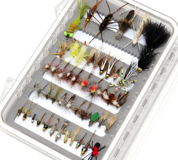 24/36/ 48 Assorted Trout Fly Fishing Flies K Dry Flies Nymphs Fly Fishing Flies Kit - Image 5