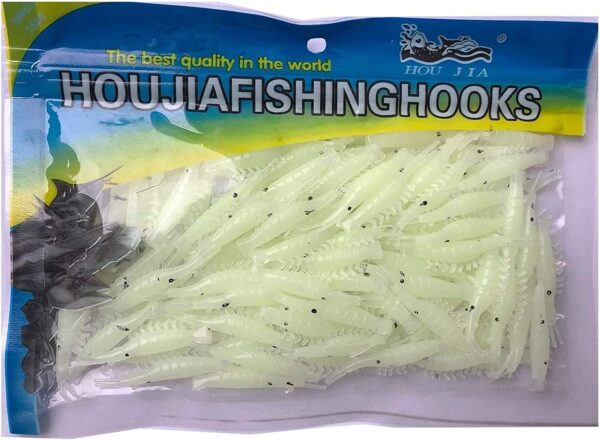 100 Pcs 4.8cm Soft Lure Baits Shrimps Fishing Fishing Artificial Bait Soft Plastic Lures - Image 2
