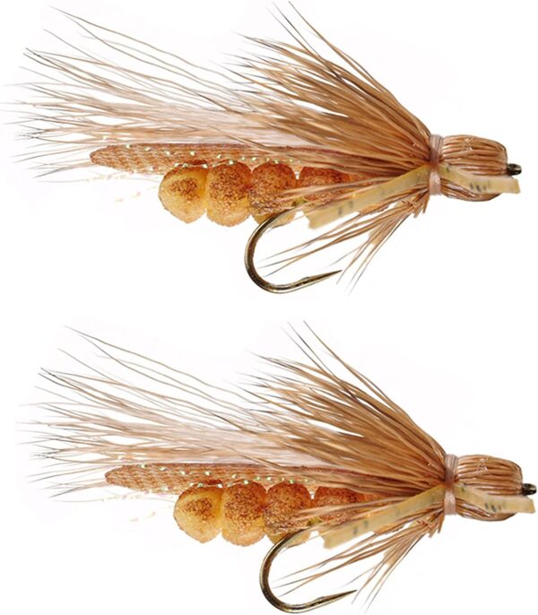 Rogue Foam Stone Golden Size 8 Multi-Packs Dry Flies Nymphs Fly Fishing Flies Kit