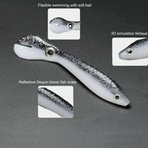 10cm/6g Soft Bionic Fishing Baits Lure Artifi Fishing Artificial Bait Soft Plastic Lures