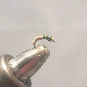 1 Dozen Beadhead Zebra Midge Two Tone Dry Flies Nymphs Fly Fishing Flies Kit