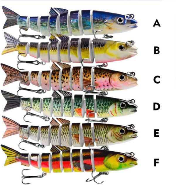 Multi Jointed 12.5cm 21.5g Lures Artificial W Fishing Artificial Bait Soft Plastic Lures - Image 8