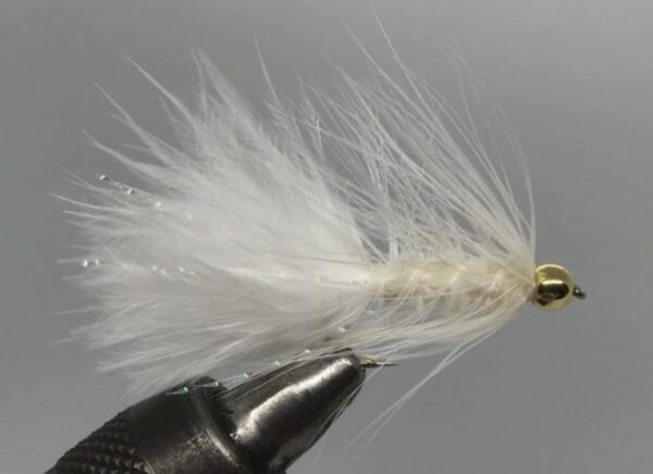 One Dozen (12) Beadhead Wooly Bugger Whi Dry Flies Nymphs Fly Fishing Flies Kit