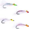 4pcs Clouser Minnow Fly Fishing Flies Assort Dry Flies Nymphs Fly Fishing Flies Kit
