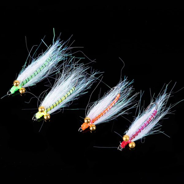 4pcs Clouser Minnow Fly Fishing Flies Assort Dry Flies Nymphs Fly Fishing Flies Kit - Image 4