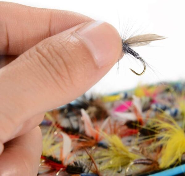 Fly Fishing Flies Kit 64pcs Dry Flies Wet Fl Dry Flies Nymphs Fly Fishing Flies Kit - Image 3