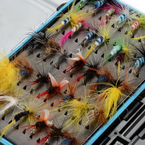 Fly Fishing Flies Kit 64pcs Dry Flies Wet Fl Dry Flies Nymphs Fly Fishing Flies Kit - Image 5
