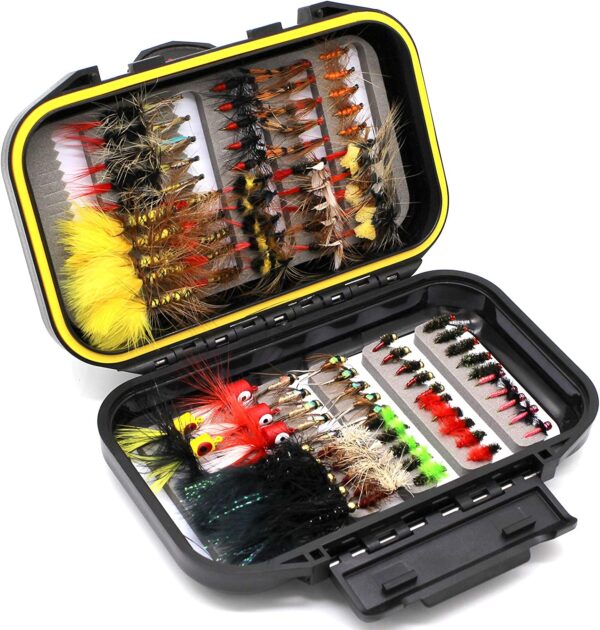 Fly Fishing Flies Assortment Kit 50/100pcs D Dry Flies Nymphs Fly Fishing Flies Kit