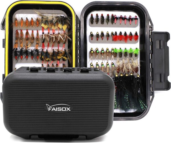 Fly Fishing Flies Assortment Kit 50/100pcs D Dry Flies Nymphs Fly Fishing Flies Kit - Image 2
