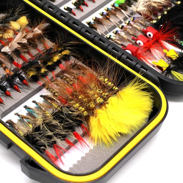 Fly Fishing Flies Assortment Kit 50/100pcs D Dry Flies Nymphs Fly Fishing Flies Kit - Image 5