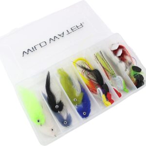 Fly Fishing EP Top Water Baitfish Assortment Dry Flies Nymphs Fly Fishing Flies Kit