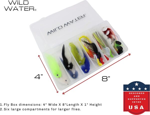 Fly Fishing EP Top Water Baitfish Assortment Dry Flies Nymphs Fly Fishing Flies Kit - Image 2