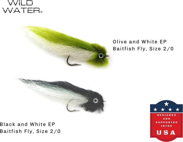 Fly Fishing EP Top Water Baitfish Assortment Dry Flies Nymphs Fly Fishing Flies Kit - Image 5
