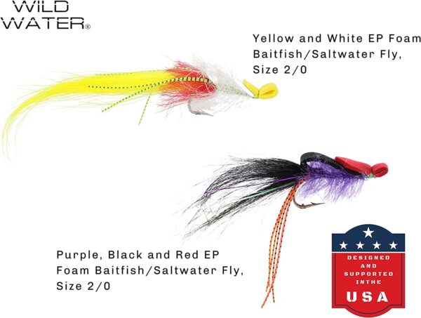 Fly Fishing EP Top Water Baitfish Assortment Dry Flies Nymphs Fly Fishing Flies Kit - Image 7