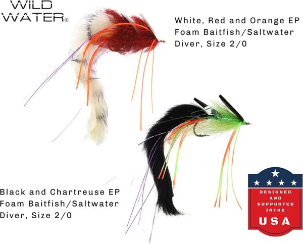 Fly Fishing EP Top Water Baitfish Assortment Dry Flies Nymphs Fly Fishing Flies Kit - Image 8
