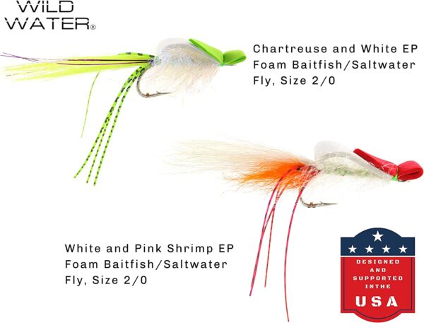 Fly Fishing EP Top Water Baitfish Assortment Dry Flies Nymphs Fly Fishing Flies Kit - Image 9