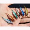 12 pcs Wounded Minnow Fly Ice Dub UV Polar F Dry Flies Nymphs Fly Fishing Flies Kit - Image 5