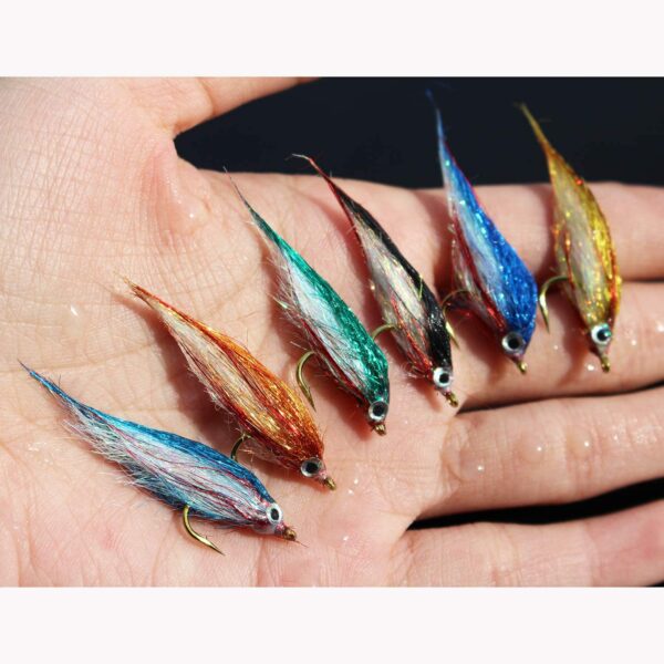 12 pcs Wounded Minnow Fly Ice Dub UV Polar F Dry Flies Nymphs Fly Fishing Flies Kit - Image 5