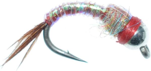 Bead Head Rainbow Warrior Midge Assortment Dry Flies Nymphs Fly Fishing Flies Kit - Image 2