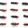 Wooly Worm  12 Fly Fishing Wet/Streamer Flie Dry Flies Nymphs Fly Fishing Flies Kit