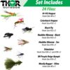 24 Pc Fly Fishing Set for Panfish  Trout  an Dry Flies Nymphs Fly Fishing Flies Kit - Image 2