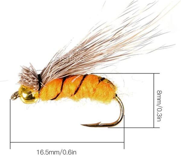Fly Fishing Lure  Fly Lure with Hook  ABS 40 Dry Flies Nymphs Fly Fishing Flies Kit - Image 2