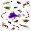 16 Pc Fly Fishing Set for Panfish  Trout  an Dry Flies Nymphs Fly Fishing Flies Kit