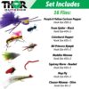 16 Pc Fly Fishing Set for Panfish  Trout  an Dry Flies Nymphs Fly Fishing Flies Kit - Image 3