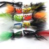 Fishing Bass Pike Flies 10 Pack Poppers Size Dry Flies Nymphs Fly Fishing Flies Kit - Image 3