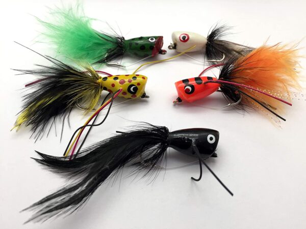 Fishing Bass Pike Flies 10 Pack Poppers Size Dry Flies Nymphs Fly Fishing Flies Kit - Image 4