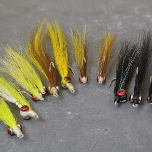Clouser Minnow Flies 12 Fly Assortment Tie Dry Flies Nymphs Fly Fishing Flies Kit