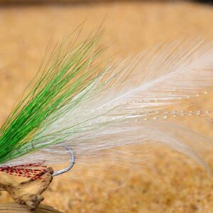 Deceiver Fishing Flies Green and White Red Dry Flies Nymphs Fly Fishing Flies Kit