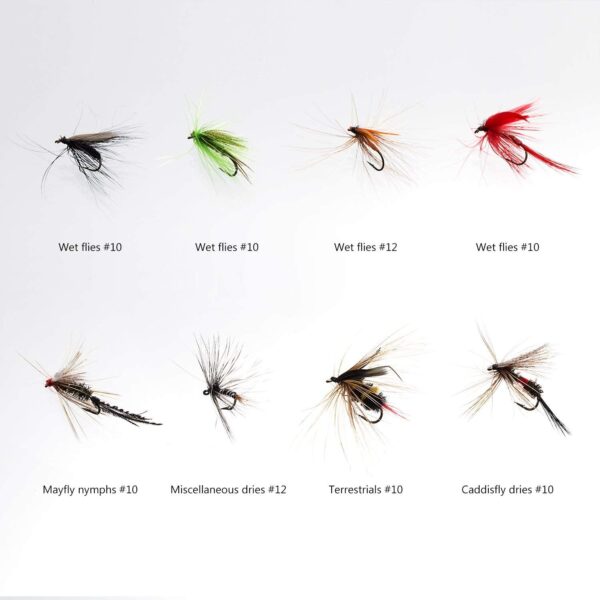 Fly Fishing Flies Kit Fly Assortment Trout B Dry Flies Nymphs Fly Fishing Flies Kit - Image 4