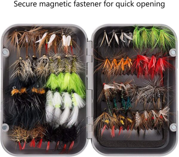 Fly Fishing Flies Kit Fly Assortment Trout B Dry Flies Nymphs Fly Fishing Flies Kit - Image 5
