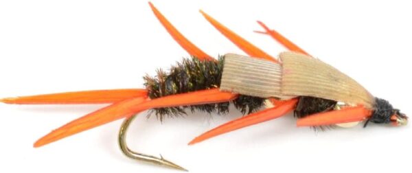 Double Bead Peacock Stonefly Nymph with Ambe Dry Flies Nymphs Fly Fishing Flies Kit - Image 2