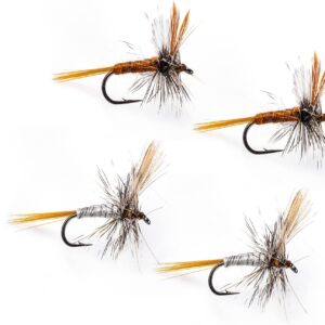 Fly Fishing Adams Dry Flies Assortment 4PCS  Dry Flies Nymphs Fly Fishing Flies Kit