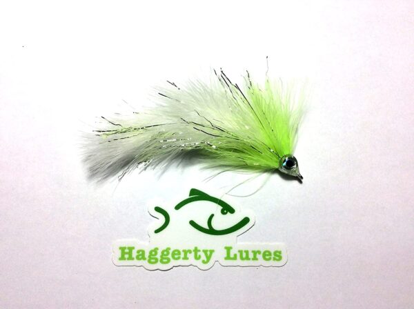 Chartreuse and White Marabou Game Changer Jo Dry Flies Nymphs Fly Fishing Flies Kit - Image 2