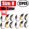 1 Dozen Mix Color Fishing Fly of Scud Larva  Dry Flies Nymphs Fly Fishing Flies Kit - Image 2