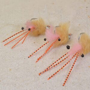3ct Spawning Shrimp Flies Mustad Saltwat Dry Flies Nymphs Fly Fishing Flies Kit