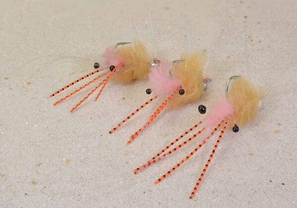 3ct Spawning Shrimp Flies Mustad Saltwat Dry Flies Nymphs Fly Fishing Flies Kit