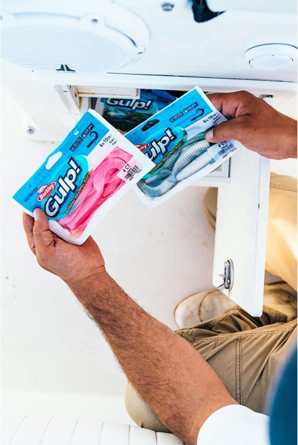 Gulp! Alive! Grub Soft Fishing Bait Pearl Whi Fishing Artificial Bait Soft Plastic Lures - Image 5