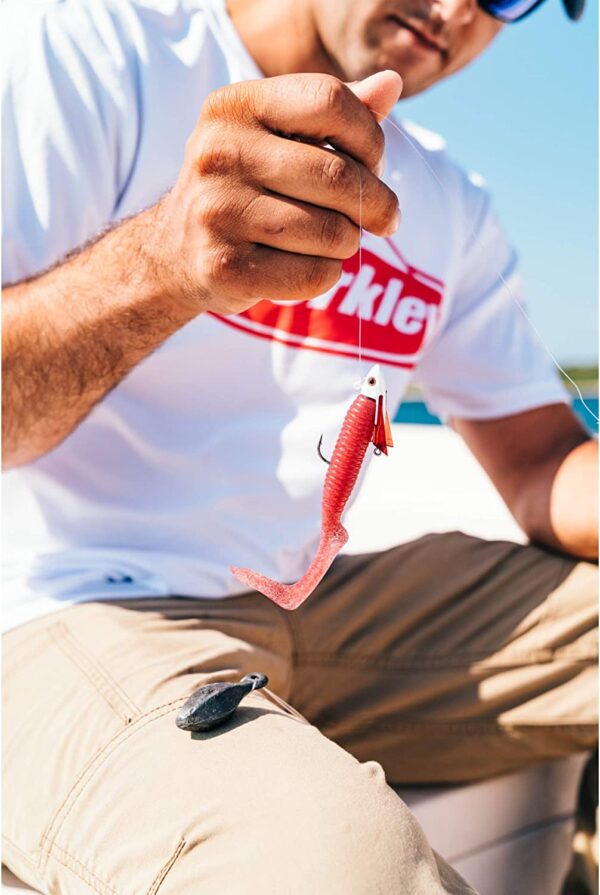 Gulp! Alive! Grub Soft Fishing Bait Pearl Whi Fishing Artificial Bait Soft Plastic Lures - Image 7