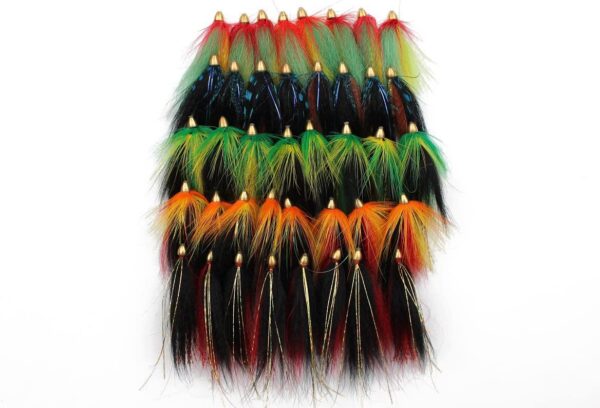 40 pcs/lot Cone Head Tube Fly 5 Colors Assor Dry Flies Nymphs Fly Fishing Flies Kit - Image 2