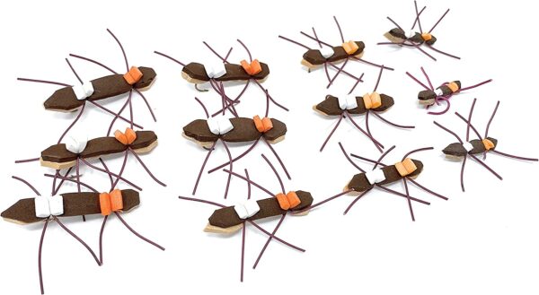 - Chernobyl Ant 12PC Assortment Dry Flies Nymphs Fly Fishing Flies Kit - Image 4