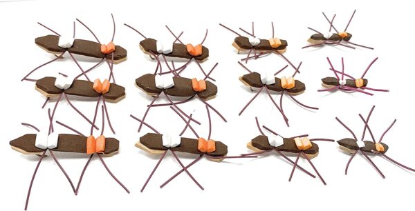 - Chernobyl Ant 12PC Assortment Dry Flies Nymphs Fly Fishing Flies Kit - Image 5